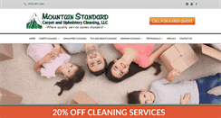 Desktop Screenshot of mountainstandardcarpetcleaning.com